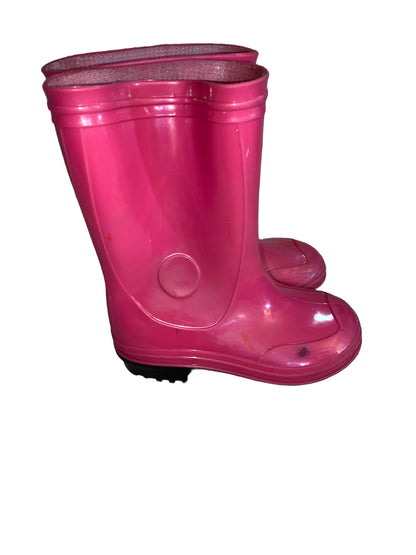 Wonder Nation Girls' Pink Rain Boots  Size 8 Pre-Owned