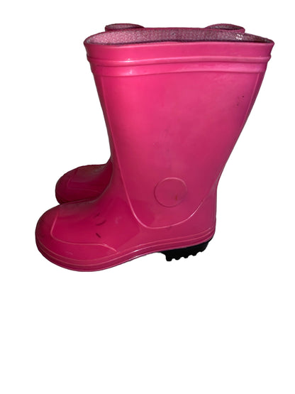 Wonder Nation Girls' Pink Rain Boots  Size 8 Pre-Owned