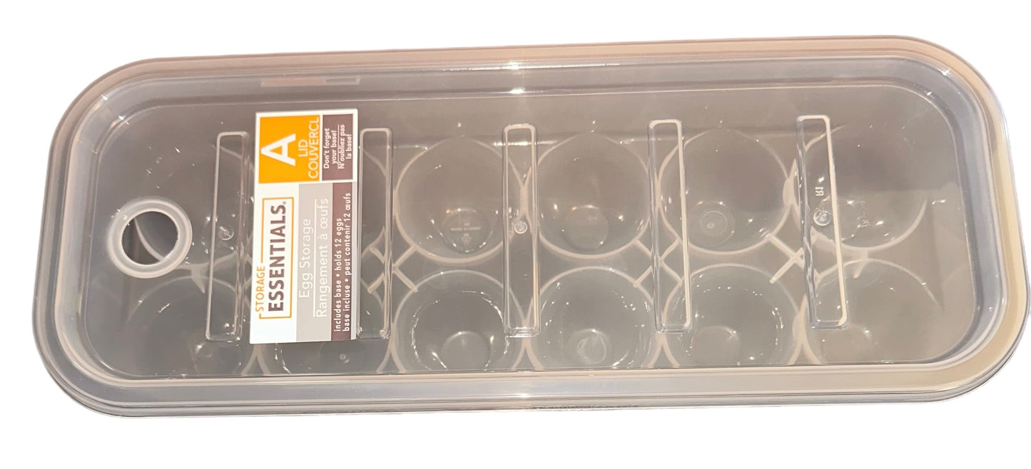 Stackable Plastic Egg Storage Container With Lid-Clear
