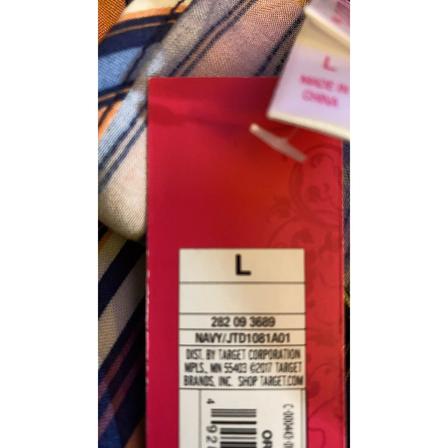 Women’s Xhilaration Multicolored Striped Pants Jumpsuit NWT Size L - Variety Sales Etc.